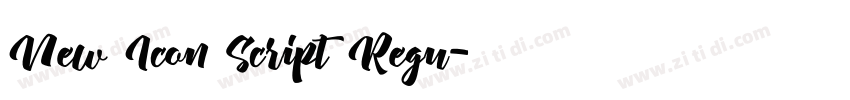 New Icon Script Regu字体转换 New Icon Script Regu字体转换